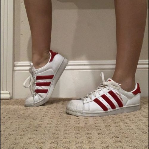 Adidas Superstar White Red photo review